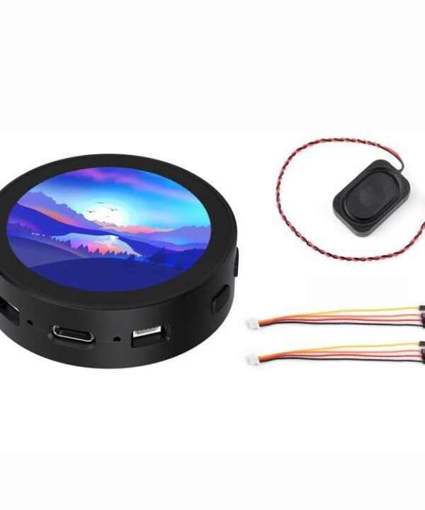RP2350 1.85 Inch Round LCD Development Board, 360×360, 65K Color, Dual-Core And Dual-Architecture Design, Standard, With Speaker No Battery