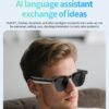 JS01 Pro Smart Glasses Support 12MP Camera, AI Translation, Human Detection, Video & Audio Recording, Transparent Anti-Blue Light Lenses, Graduated Blue Lenses, Graduated Red Lenses