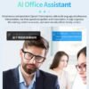 JS01 Pro Smart Glasses Support 12MP Camera, AI Translation, Human Detection, Video & Audio Recording, Transparent Anti-Blue Light Lenses, Graduated Blue Lenses, Graduated Red Lenses