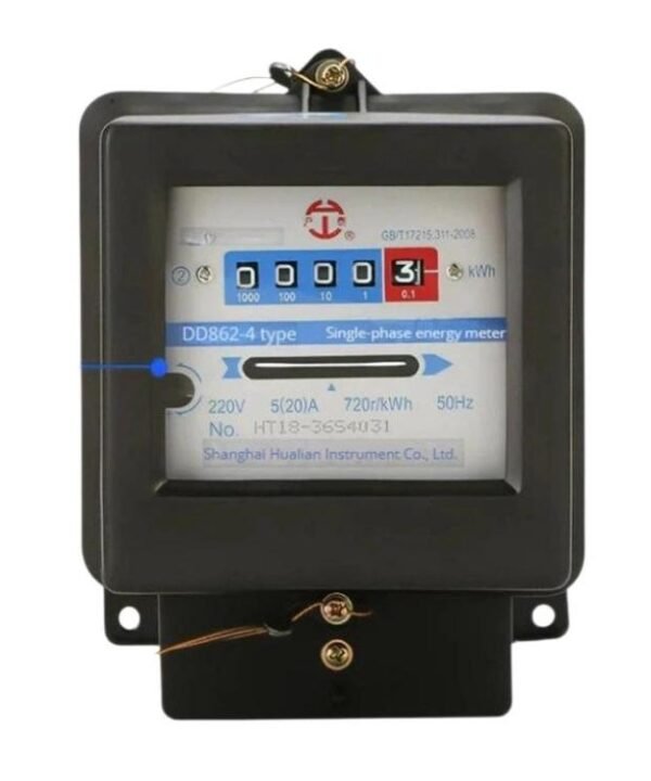 Hutai Home Use Single-Phase Mechanical Electricity Meter High Precision Energy Meter, 5-20A, 10-40A, 15-60A, 20-80A, 30-100A