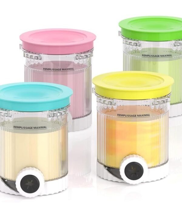 For Ninja NC700 / NC701 Ice Cream Maker 4pcs /Pack Replacement Ice Cream Cups Storage Tanks, A Type, B Type