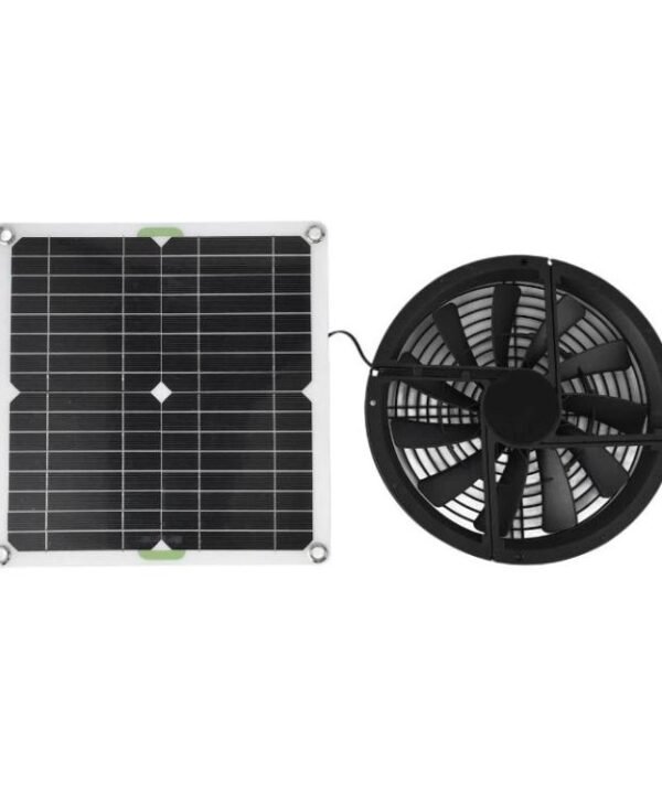 Single Crystal Solar Panel Fan For Greenhouses, Kitchens, Chicken Coops