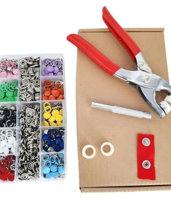 5-Claw Snap Buttons For Clothing Metal Snap Fastener Kit, 100 Hollow+100 Solid+Tools, 100 Hollow+100 Solid+15-Slot Storage Box, 50 Hollow+50 Solid+Tools, 50 Hollow+50 Solid+15-Slot Storage Box