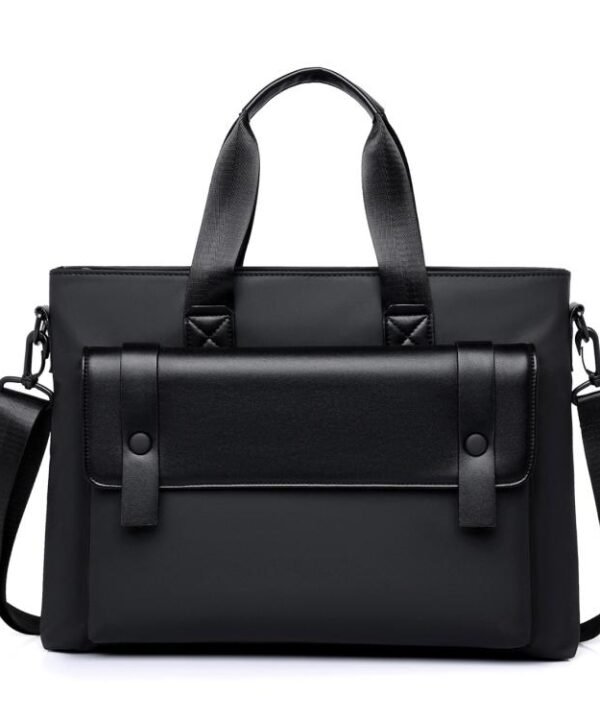 WEIXIER Mens Briefcase Laptop Bag 14 Inch Waterproof Business Messenger Bag Casual Tote Handbag with Luggage Strap