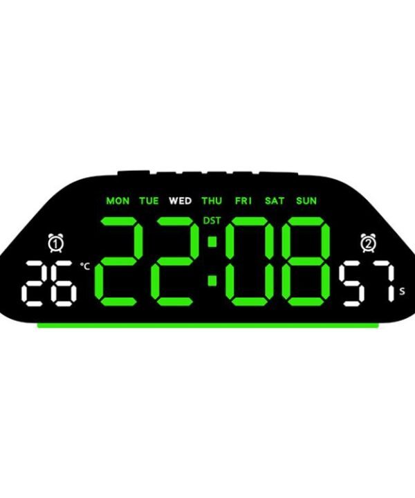 Digital Alarm Clock With Large LED Display 3 Brightness Levels, Auto-Dimming, Atmosphere Night Light & Timer