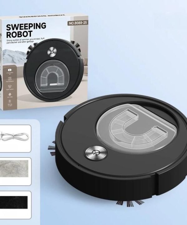Robot Vacuum Cleaner 3-in-1 Sweeping, Vacuuming & Mopping With Visual Large Dustbin