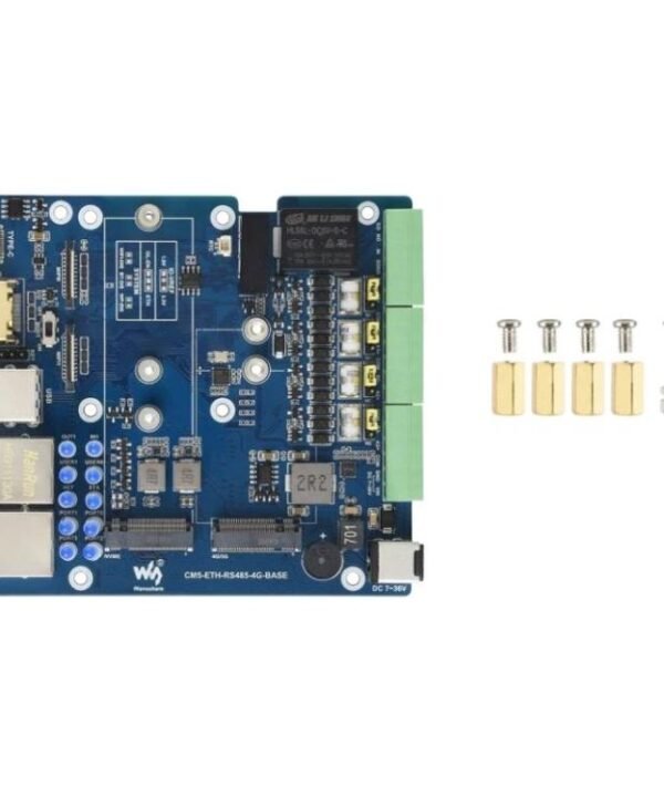 CM5 Gigabit/2.5G Dual Ethernet Multi-Function Expansion Board Supports RS485 Industrial Communication, 4G / 5G Module And 4K Display Output, Waveshare 34251