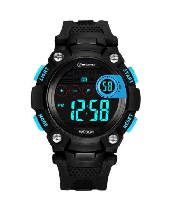 MINGRUI Kids Digital Sports Watch Waterproof Luminous Outdoor Wristwatch With Alarm, Stopwatch, Calendar