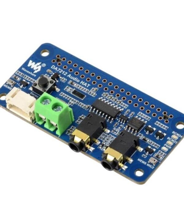 DA7212 I2S Audio Board For Raspberry Pi, Stereo Encoding/Decoding, Waveshare 34213