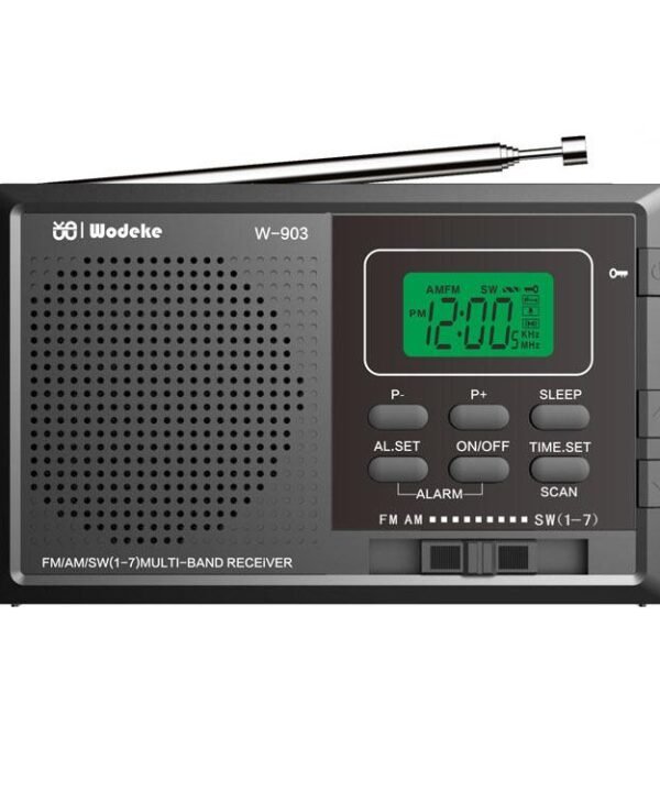WDK FM/AM/SW Multi-Band LCD Screen Clock-Controlled Stereo Digital Radio, For EU, For US