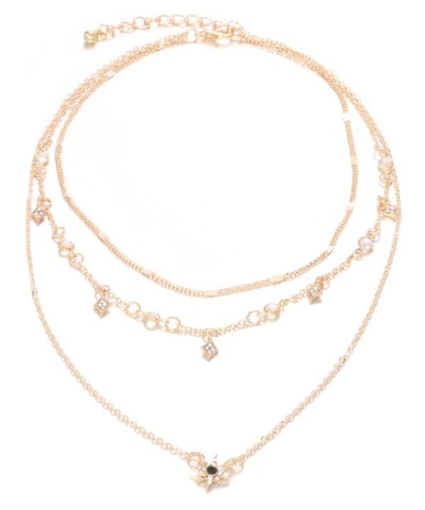 Multi-layered Star Pendant Necklace Combination