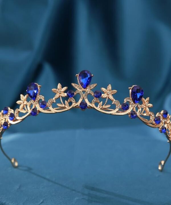 Baroque Crystal Tiara for Women Vintage Rhinestone Queen Crown Princess Headpiece for Wedding, Prom, Birthday Party, Pageant, Bridal Hair Accessories