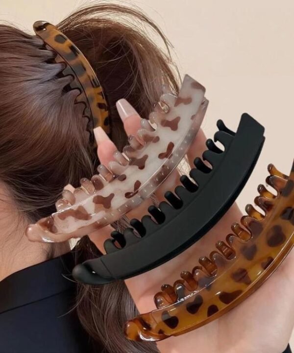 3pcs / set Vintage Women Banana Hair Clip High Ponytail Hair Clip For Voluminous Hair