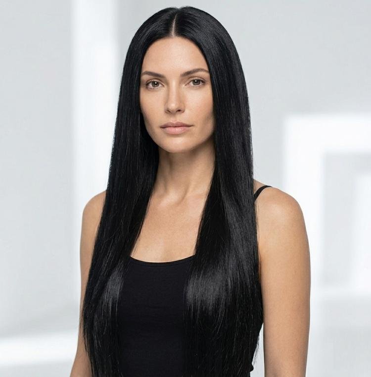 80cm Cosplay Versatile Center-Parted Long Straight Wig, Black, White, Silver, Light Gold, Red, Dark Brown, Light Brown, Purple, Royal Blue, Claret, Orange, Mint Green, Gray, Light Purple, Sky Blue, Linen, Gold, Light Yellow, Smoky Pink, Blue-black... - Image 4