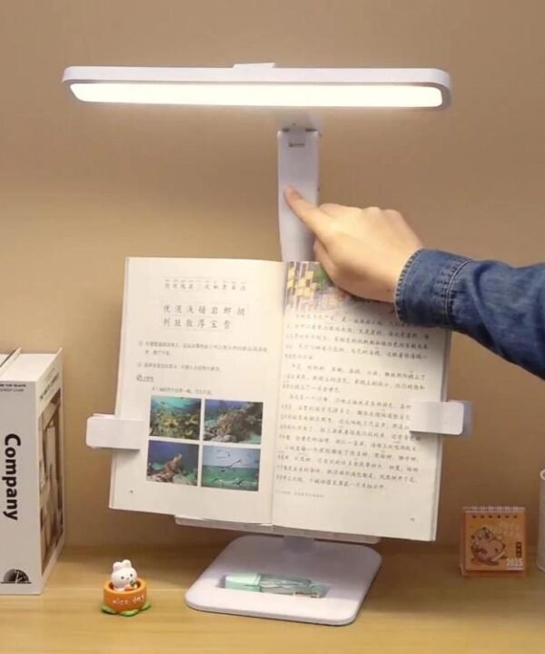 Xiajule Multifunctional Bookshelf Eye-Caring Desk Lamp, Adjustable Brightness LED Bedroom Reading Light