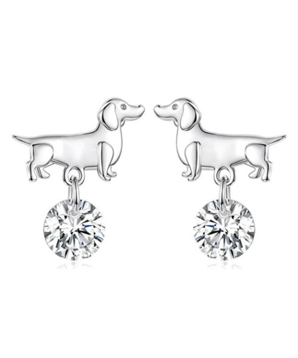 Cute Dachshund Earrings Versatile Pet Accessories, YIE337
