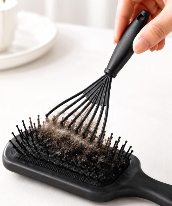 Hair Brush Cleaner Tool Mini Hairbrush Cleaning Rake Hair Remover Claw Comb Cleaner for Removing Hair, Dust, and Lint from Airbag Cushion & Roller Brushes