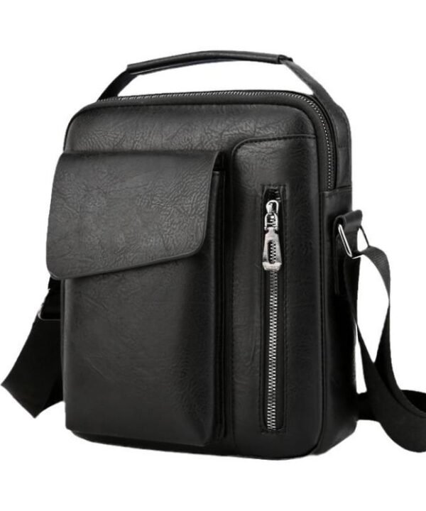 Men Vintage Business Shoulder Bag, Large Capacity Casual Crossbody Bag
