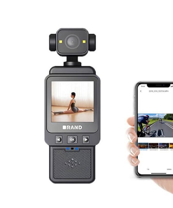 1080P WiFi Body Camera With Rotatable Lens & 1.6 Inch Screen Wearable Sports Action Camera Clip-On Pocket Cam, DV01 1080P