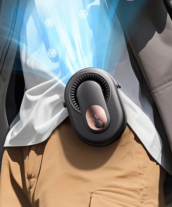 Y10 Portable Waist Fan With Power Display Rechargeable Neck Fan For Outdoor Use