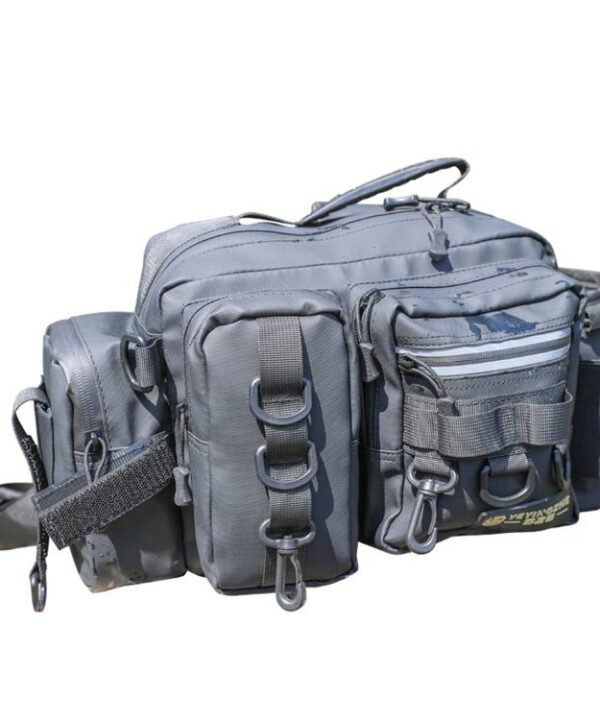 YEYINGZHE Waterproof Fishing Tackle Bag Multifunctional Crossbody Shoulder Sling Pack With Rod Holder