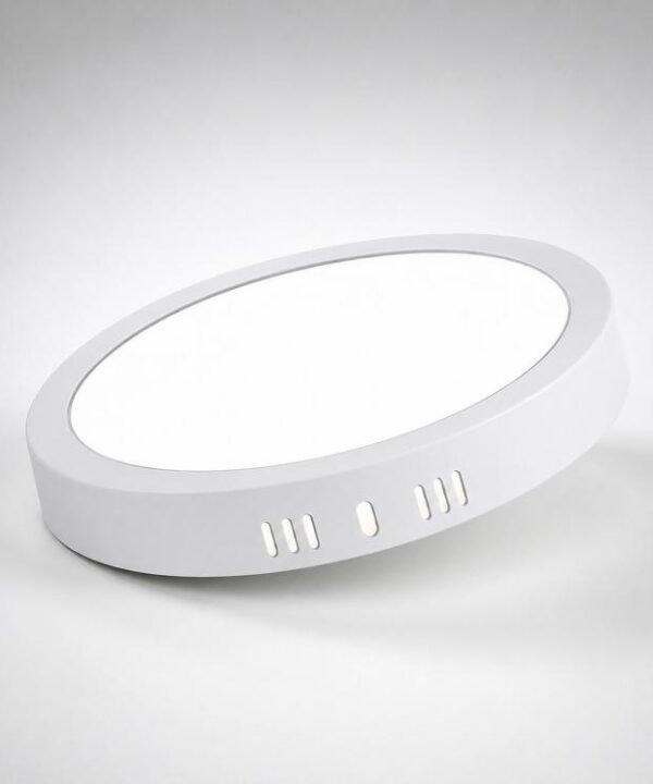 6500K Ultra-Thin LED Panel Light Surface Mounted Ceiling Light Full Plastic Flush Mount Fixture, 12W Round, 18W Round, 24W Round, 30W Round, 12W Square, 18W Square, 24W Square, 30W Square