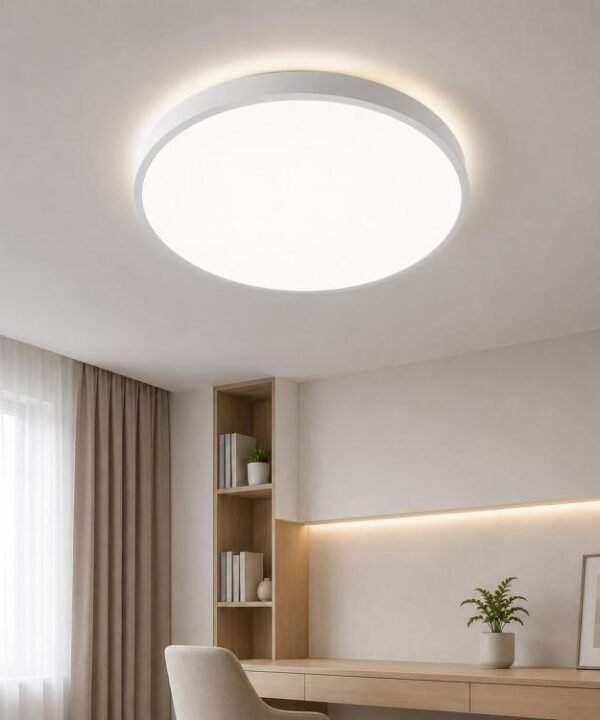 Slim LED Ceiling Light 3-Color Dimmable Round Flush Mount Light Fixture for Bedroom, FSL 25W 35cm White, FSL 25W 35cm Black, FSL 36W 45cm White, FSL 36W 45cm Black