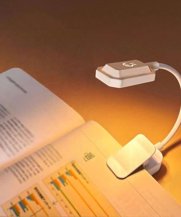 3 Color Temperature LED Clip On Lamp Eye-Caring Reading Light For Student Dormitory, 600mAh, Battery Not Include