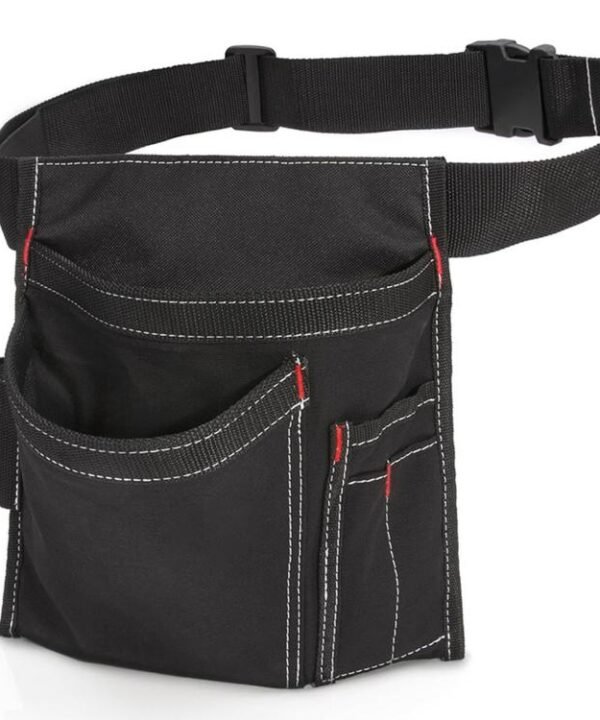 Tool Belt with Pockets Single-Side Utility Tool Pouch with Adjustable Buckle Strap Waist Apron