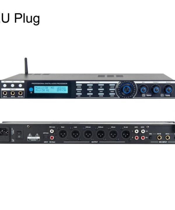 AP800 Professional Digital Audio Processor KTV Pre-Effector With Anti-Howling DSP Reverb For Stage Mic, EU Plug, US Plug, UK Plug