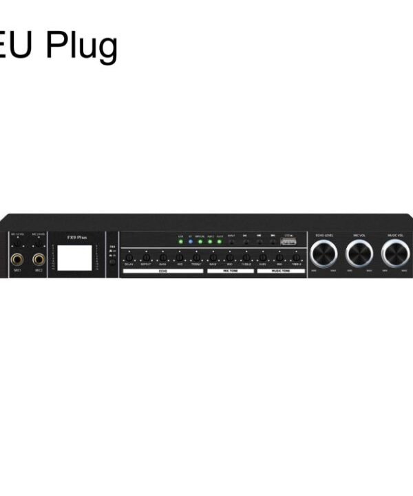 FX9plus Digital Karaoke Pre-Amplifier With Bluetooth USB DSP Reverb Effect Processor, EU Plug, US Plug, UK Plug