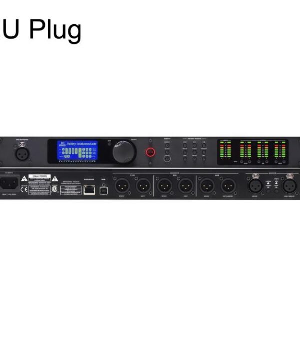 PA2 Digital Audio Processor Speaker Management System 2 Input 6 Output Crossover DSP, EU Plug, US Plug, UK Plug