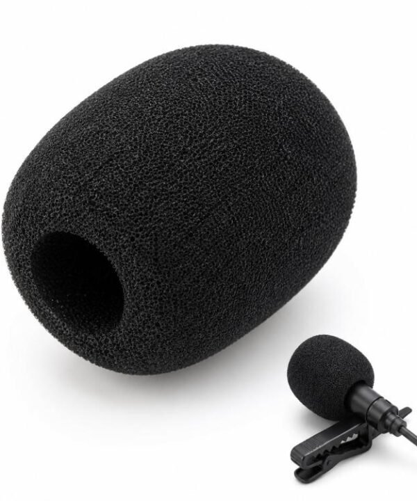 Microphone Foam Cover Universal Headset Lapel Lavalier Mic Windscreen Sponge Pop Filter, 25x20x6mm, 30x23x8mm, 31x25x10mm, 36x23x12mm, 45x35x15mm