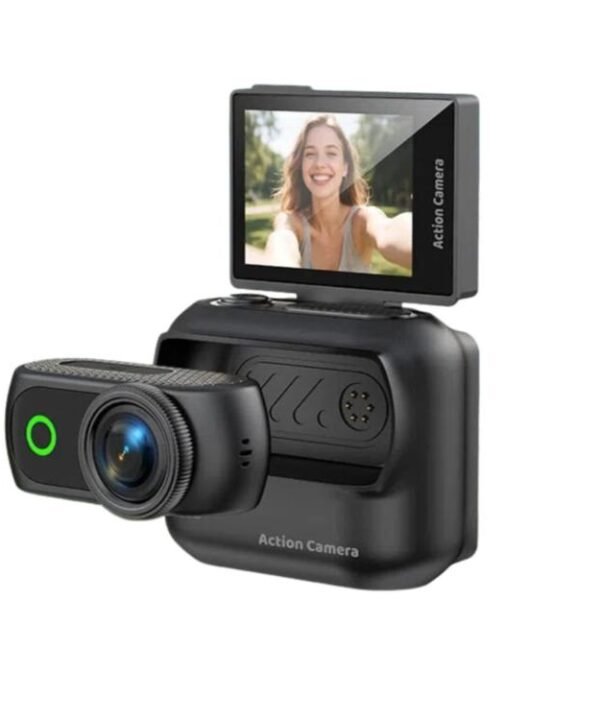 1080P Mini Thumb Action Camera with 2.0-inch Flip Screen Magnetic Wearable Body Cam & Charging Case LK-018