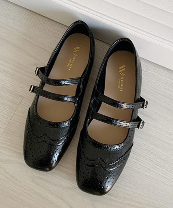 Woman Vintage Flat Shoes Low Cut Soft Sole Ballet Style Casual Shoes, 35, 36, 37, 38, 39, 40, 41, 42, 43