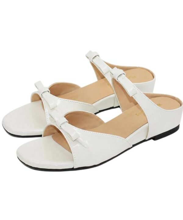 Women Summer Outdoor Square Toe Slippers One Strap Invisible Height Increase Sandals, 35, 36, 37, 38, 39, 40, 41, 42