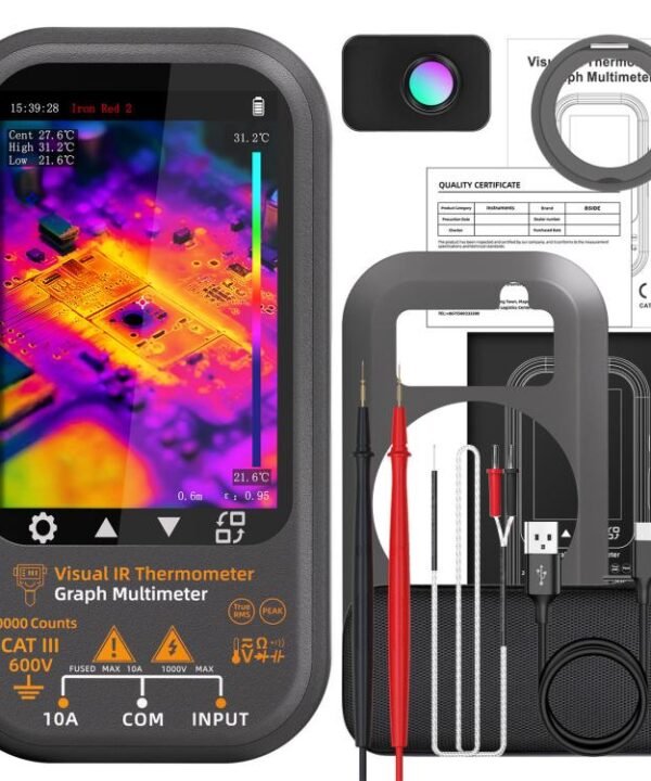 BSIDE SH8 Thermal Imaging Multimeter 2 In 1 Touchscreen HD Infrared Thermometer, SH8