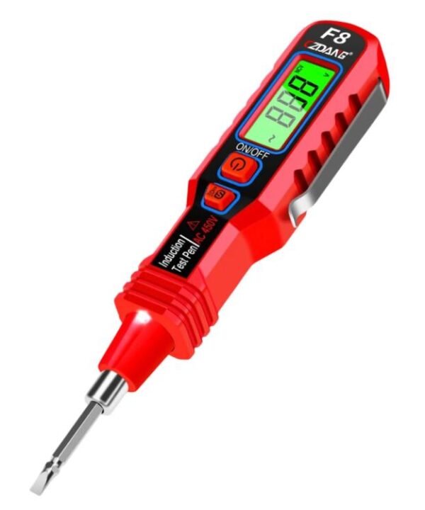 Induction Acoustic-Optic Alarm Voltage Tester Pen Digital Display Voltage Detector For Household Use, CZDANG F8