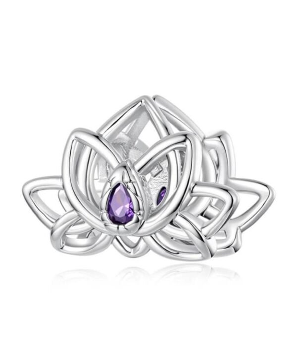 Lotus Plant Beaded DIY Bracelet with White Gold Plated Copper Accessories, YIC157