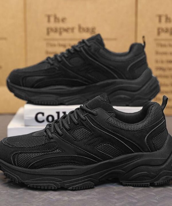 Men Spring Non-Slip Wear-Resistant Thick Sole Running Sneakers, 39, 40, 41, 42, 43, 44