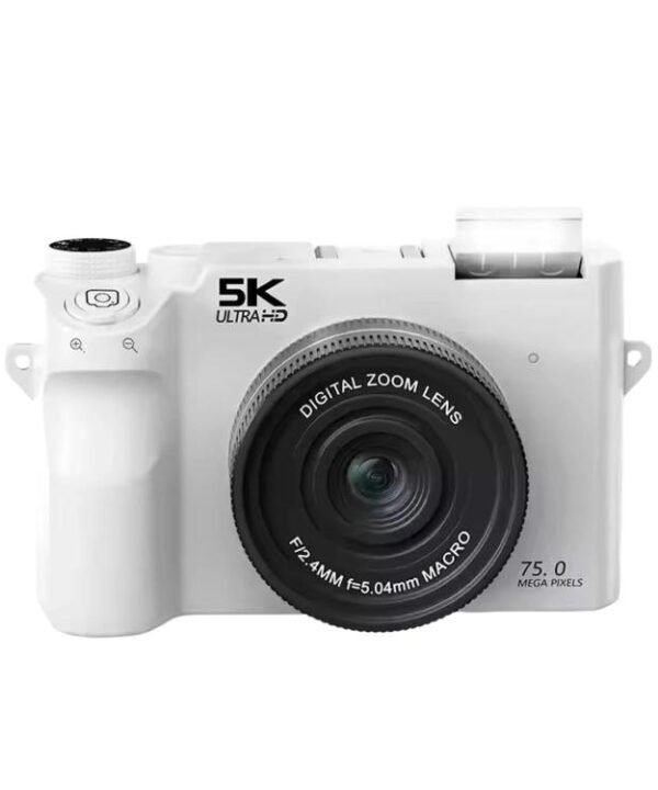 WD07 Dual 75MP Front Rear Camera Wi-Fi HD Digital Camera CCD Selfie 5K Mirrorless Camera
