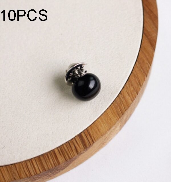 10 PCS Versatile Pearl Stud Buckle Anti-light Collar Buttonigan Shawl Pin Needle Diy Scarf Collar Pin Brooch Pin, Black, Red, Champagne, Sliver, White, Purple, Random Color