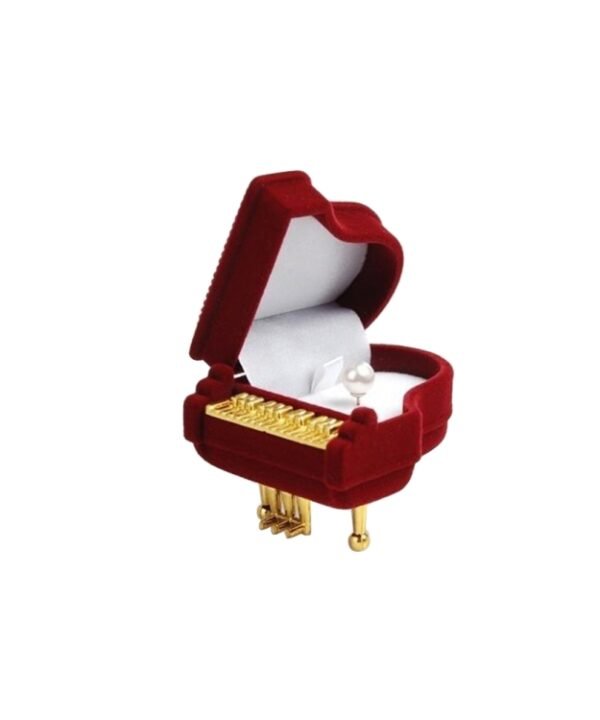 Piano Shape Ring Box Earring Packing Pendant Jewelry Box Storage Case Gift Case