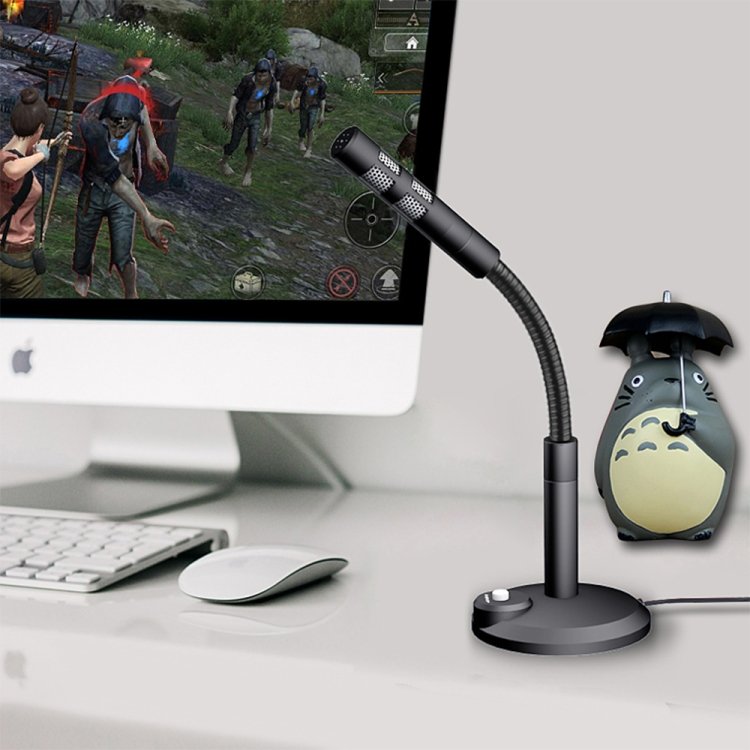 USB Condenser Microphone with Cable for Computer PC Desktop Laptop Notebook Cable Recording Gaming Podcasting, Black - Image 8