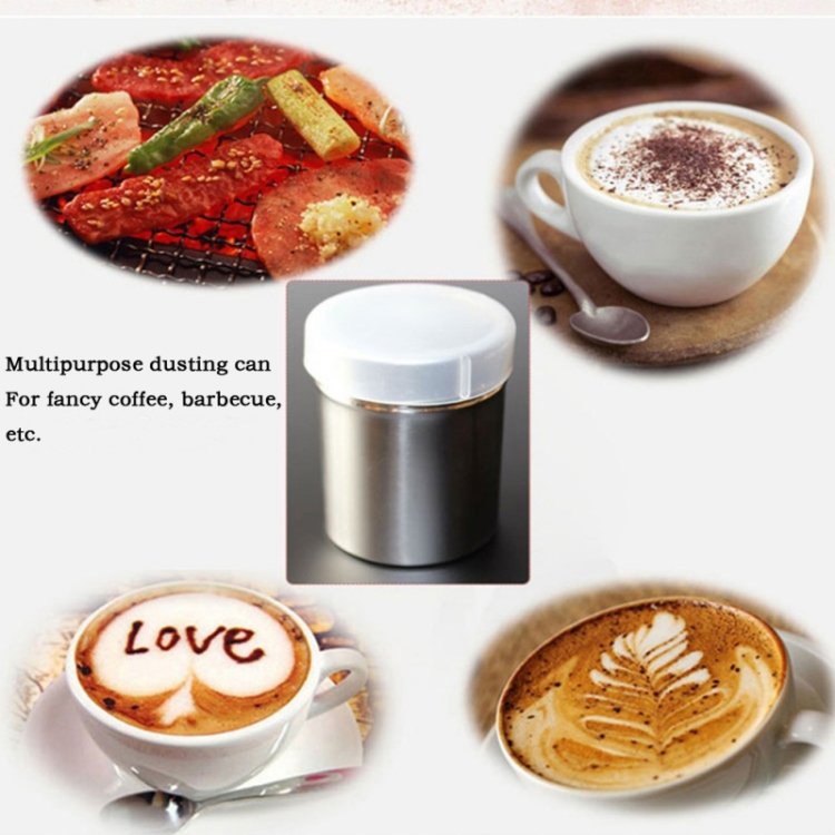Stainless Steel 304 Dusting Powder Condiment Tank Fine Mesh Barrel Cocoa Powder Household Kitchen Tools - Image 4