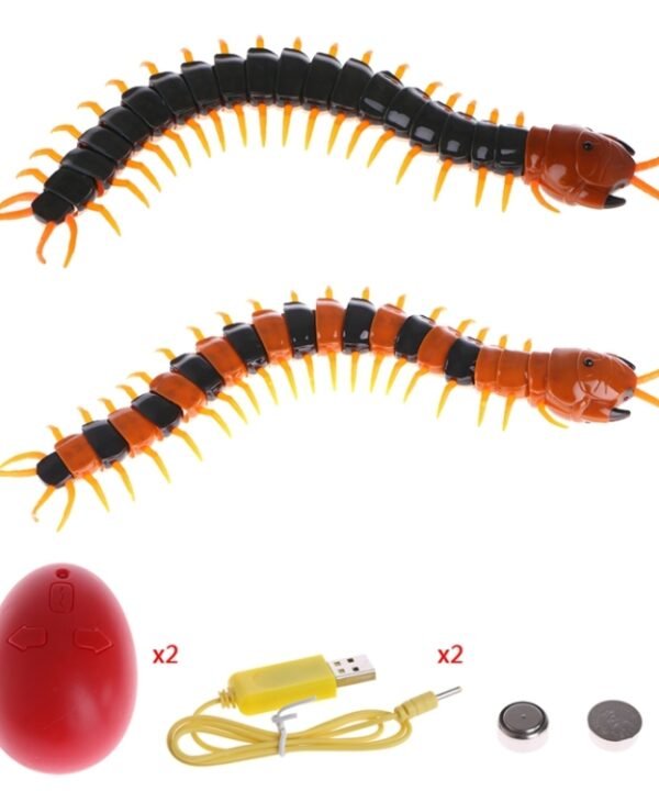 Remote Control Animal Centipede Creepy-crawly Prank Funny Toys Gift for Kids, Color Random Delivery