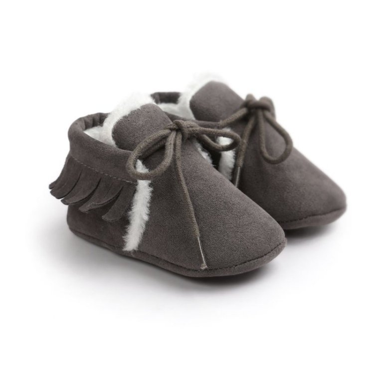 Baby Moccasins Shoes Fringe Soft Soled Non-slip Footwear Crib Shoes PU Suede Leather First Walker Shoes, 13cm, 11cm, 12cm - Image 4