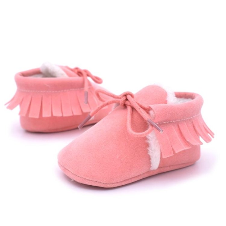 Baby Moccasins Shoes Fringe Soft Soled Non-slip Footwear Crib Shoes PU Suede Leather First Walker Shoes, 13cm, 11cm, 12cm - Image 8