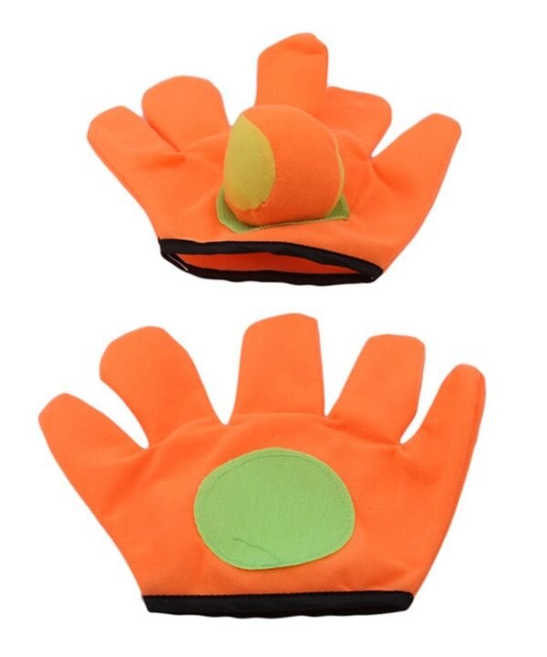 Outdoor Sports Toys Children Plush Sticky Ball Catching Gloves Set, S, L