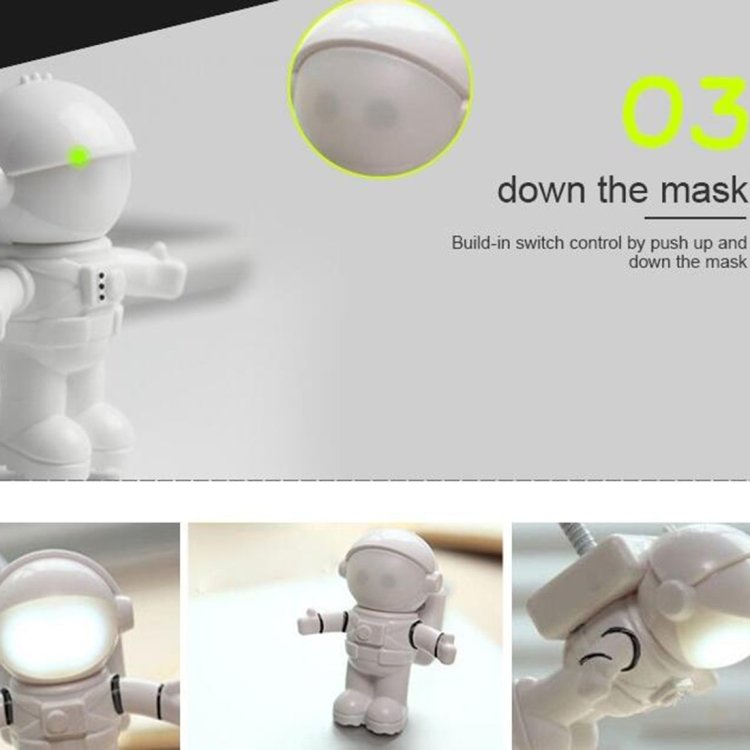 Cool New Astronaut Spaceman USB LED Adjustable Lamp Desk Night Light for Computer PC - Image 6
